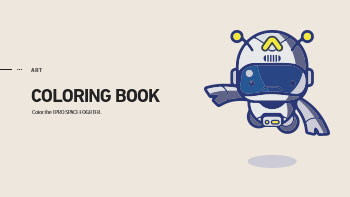 TORI SPACE FIGHTER COLORING BOOK